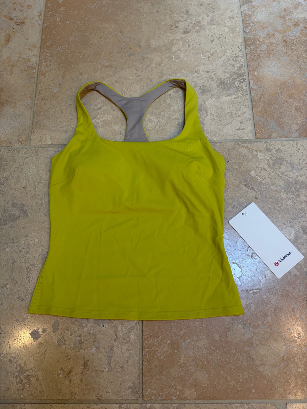 lululemon athletica Women’s Yellow lightweight tennis tank